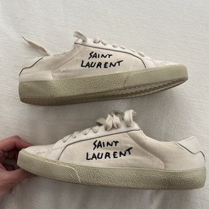 Saint Laurent Distressed Sneakers